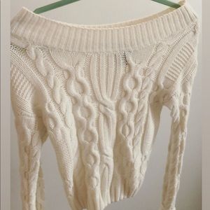 Cable knit sweater